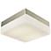 Wyngate 8" Wide Satin Nickel Square LED Ceiling Light