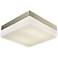 Wyngate 9" Wide Satin Nickel Square LED Ceiling Light