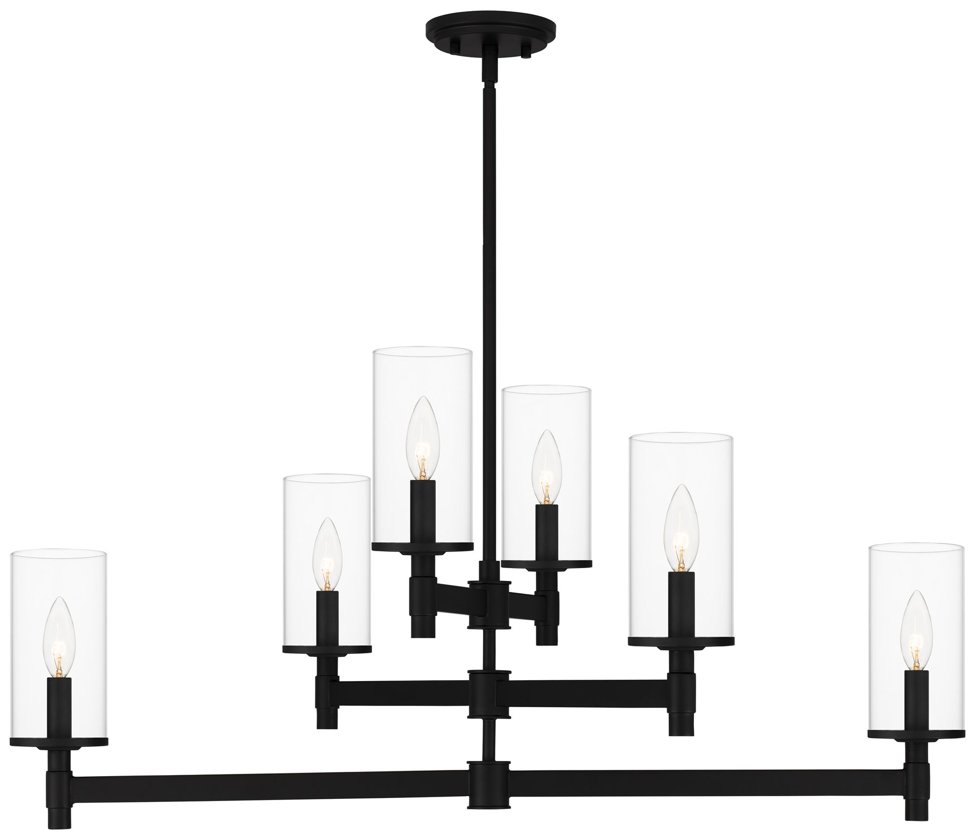 Wynnbrook 6Light Matte Black Island Light 099T2 Lamps Plus