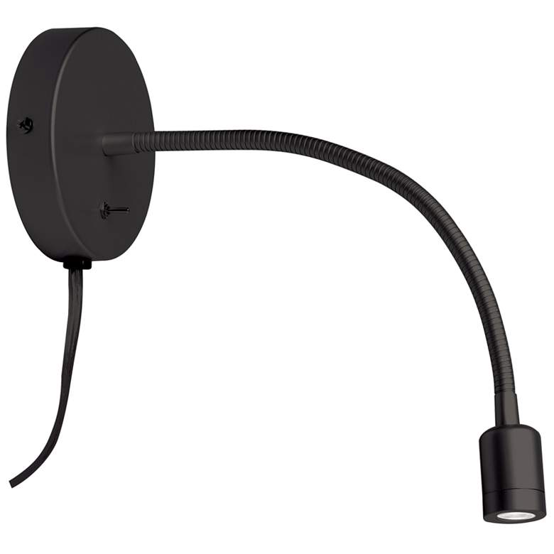 Image 1 Wynne 4.5" High Matte Black 3W LED Wall Sconce