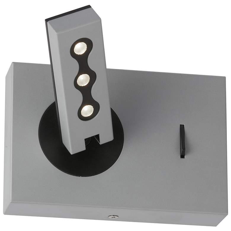 Image 1 Wynne 5" High Silver LED Reading Lamp