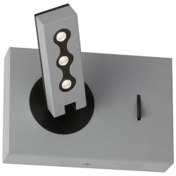 Wynne 5" High Silver LED Reading Lamp