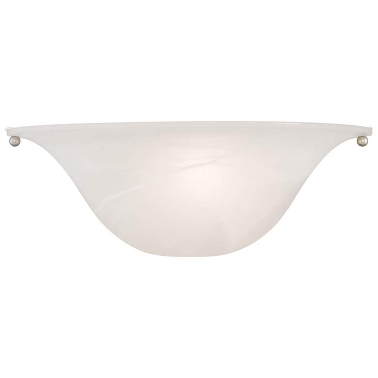 Image 1 Wynnewood 1 Light Painted Satin Nickel Wall Sconce