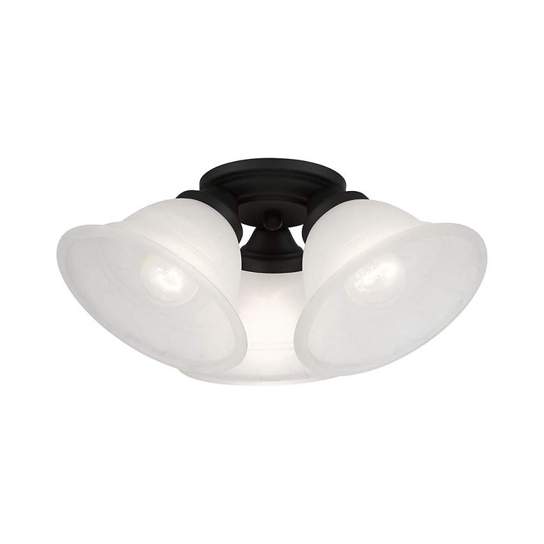 Image 3 Wynnewood 3 Light Black Flush Mount more views