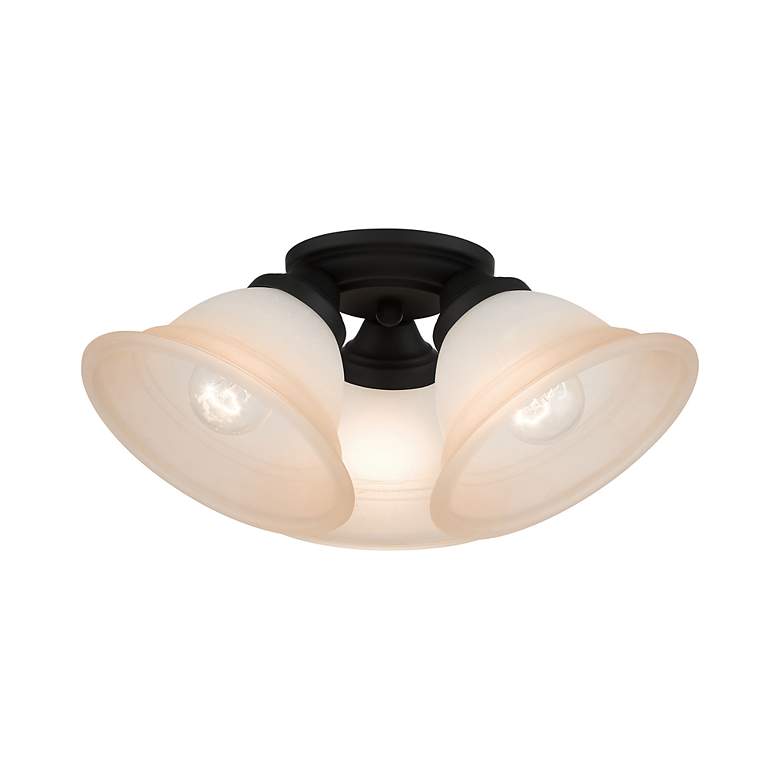 Image 2 Wynnewood 3 Light Black Flush Mount more views