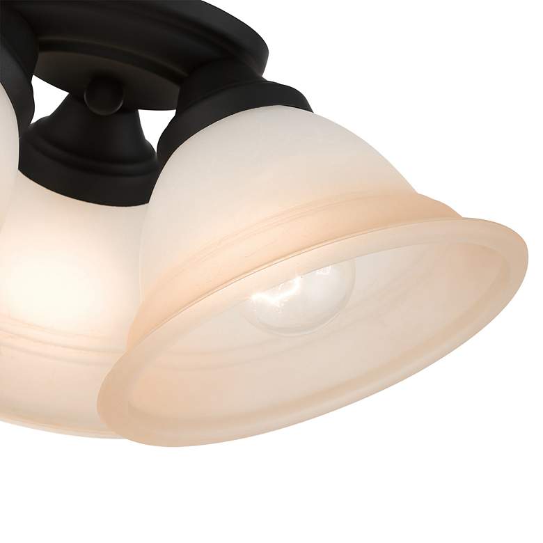 Image 5 Wynnewood 3 Light Black Flush Mount more views