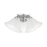 Thumbnail4 of Wynnewood 3 Light Painted Satin Nickel Flush Mount more views