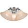 Wynnewood 3 Light Painted Satin Nickel Flush Mount