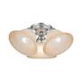 4_Wynnewood 3 Light Painted Satin Nickel Flush Mount more views