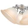 6_Wynnewood 3 Light Painted Satin Nickel Flush Mount more views