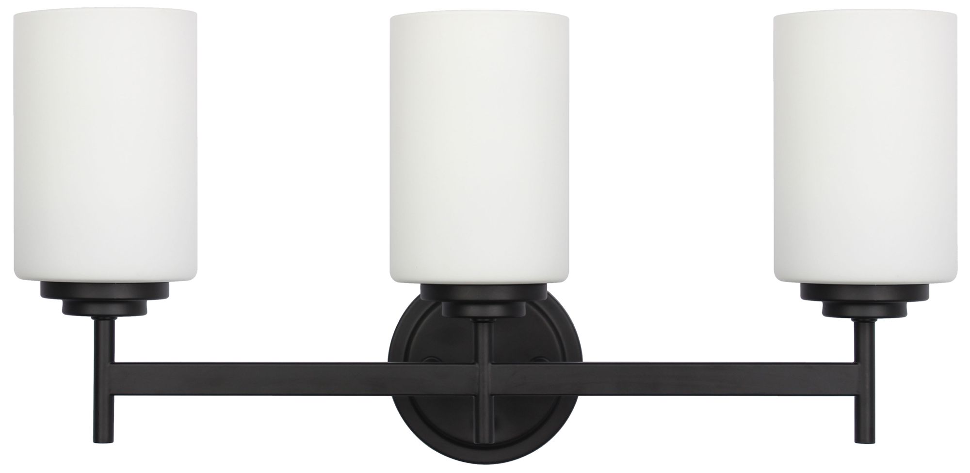 Image 2 Wynona 22.5" Wide 3-Light Matte Black, Opal White Bath/Vanity more views