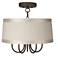 Wynwood 16" Wide Ceiling Light with Off-White Drum Shade