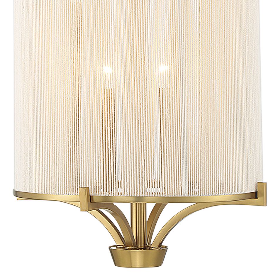 Thumbnail2 of Wynwood 4-Light Chandelier in Warm Brass more views