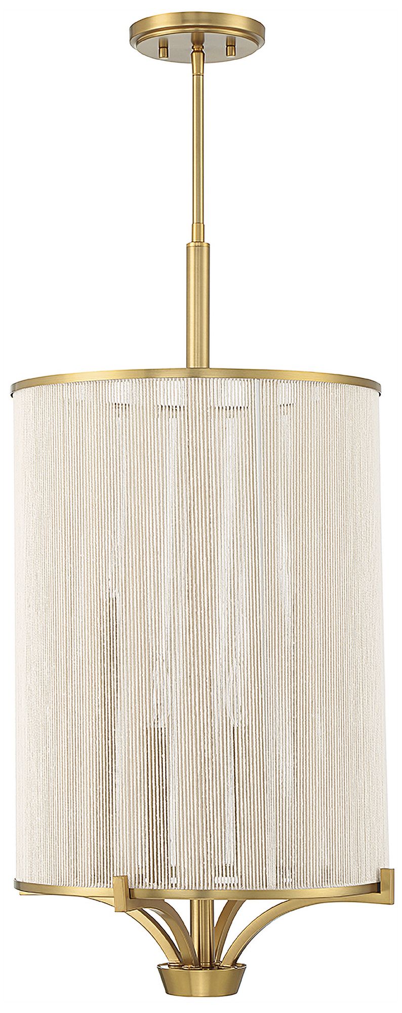 Thumbnail3 of Wynwood 4-Light Chandelier in Warm Brass more views