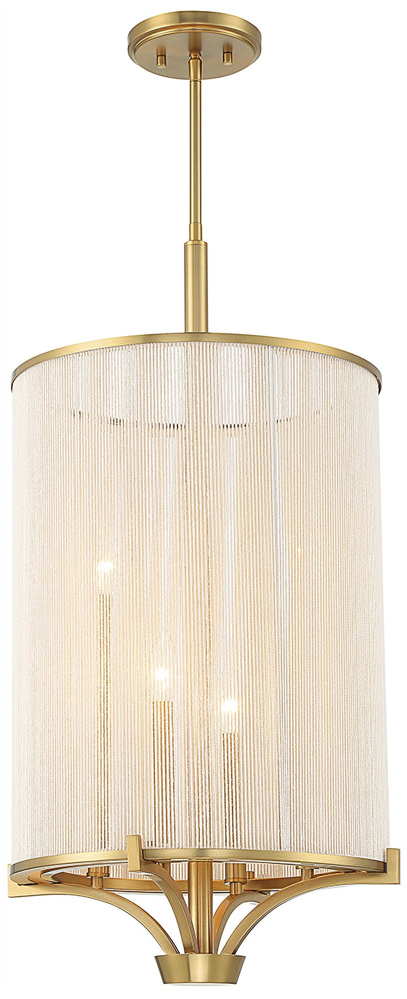 Thumbnail4 of Wynwood 4-Light Chandelier in Warm Brass more views