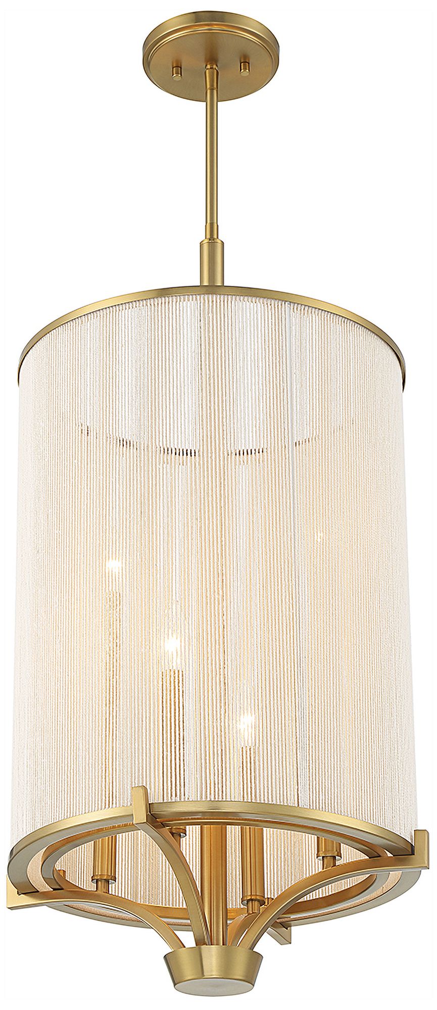 Wynwood 4-Light Chandelier in Warm Brass