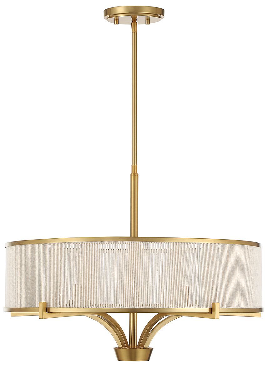 Image 2 Wynwood 5-Light Chandelier in Warm Brass more views