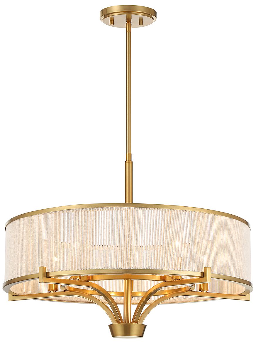 Image 3 Wynwood 5-Light Chandelier in Warm Brass more views