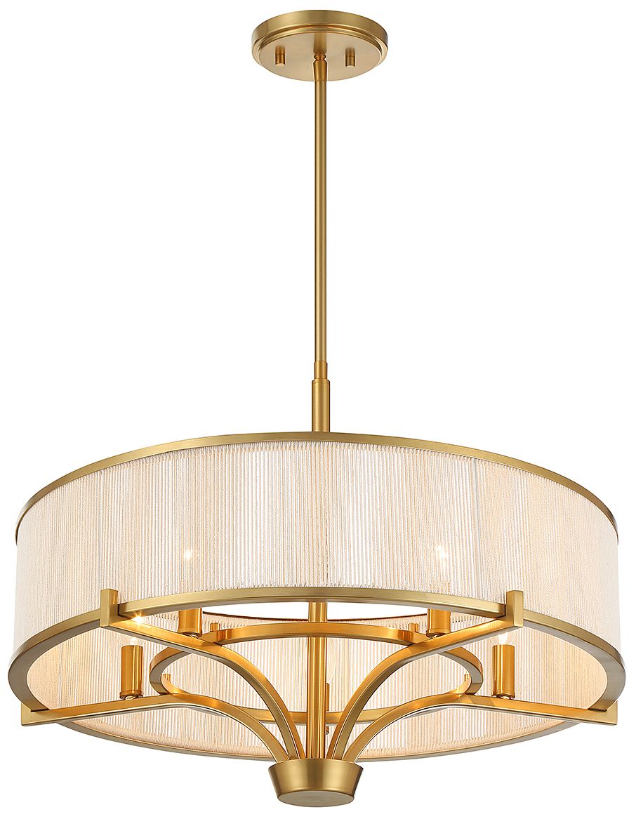 Image 4 Wynwood 5-Light Chandelier in Warm Brass more views