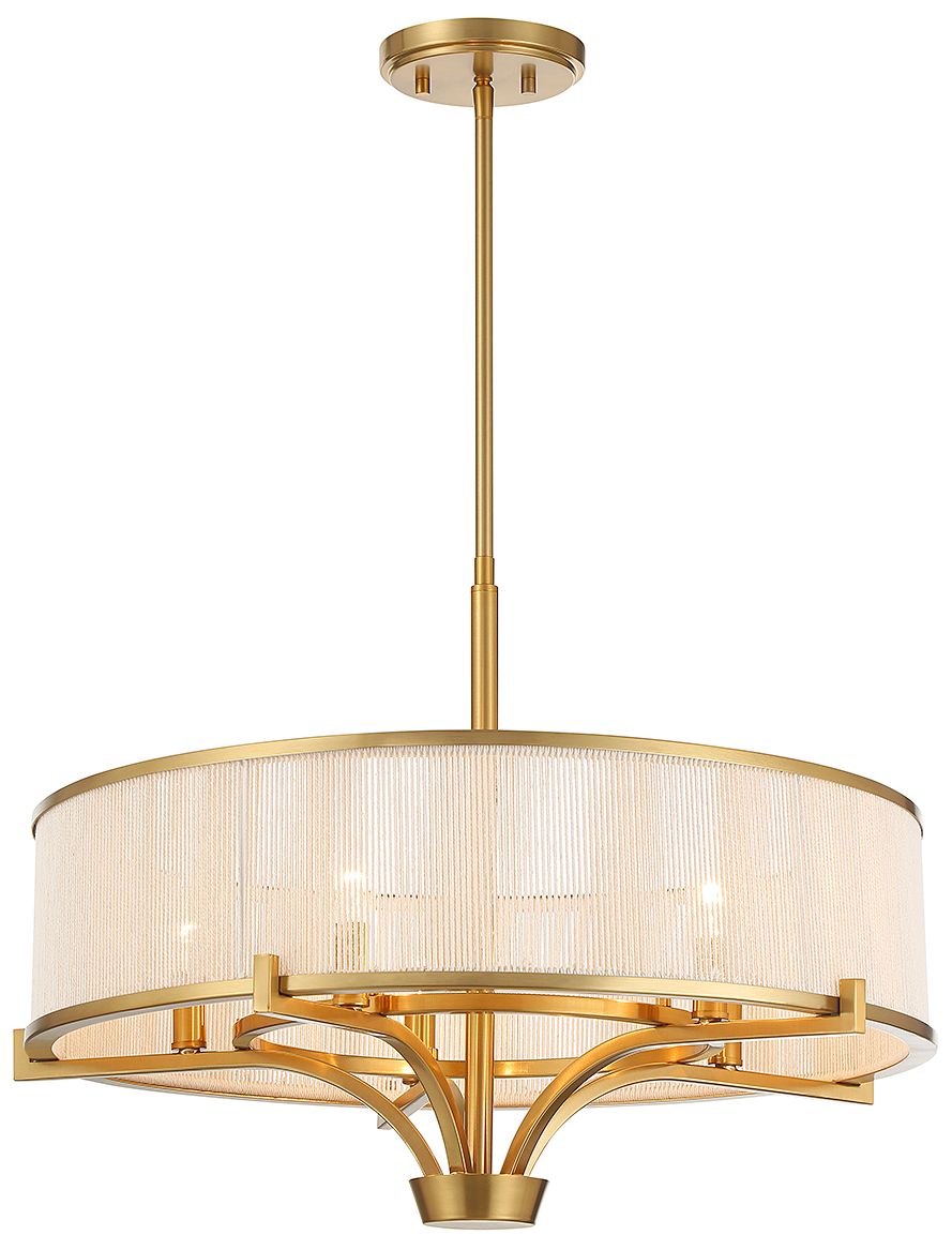 Image 5 Wynwood 5-Light Chandelier in Warm Brass more views