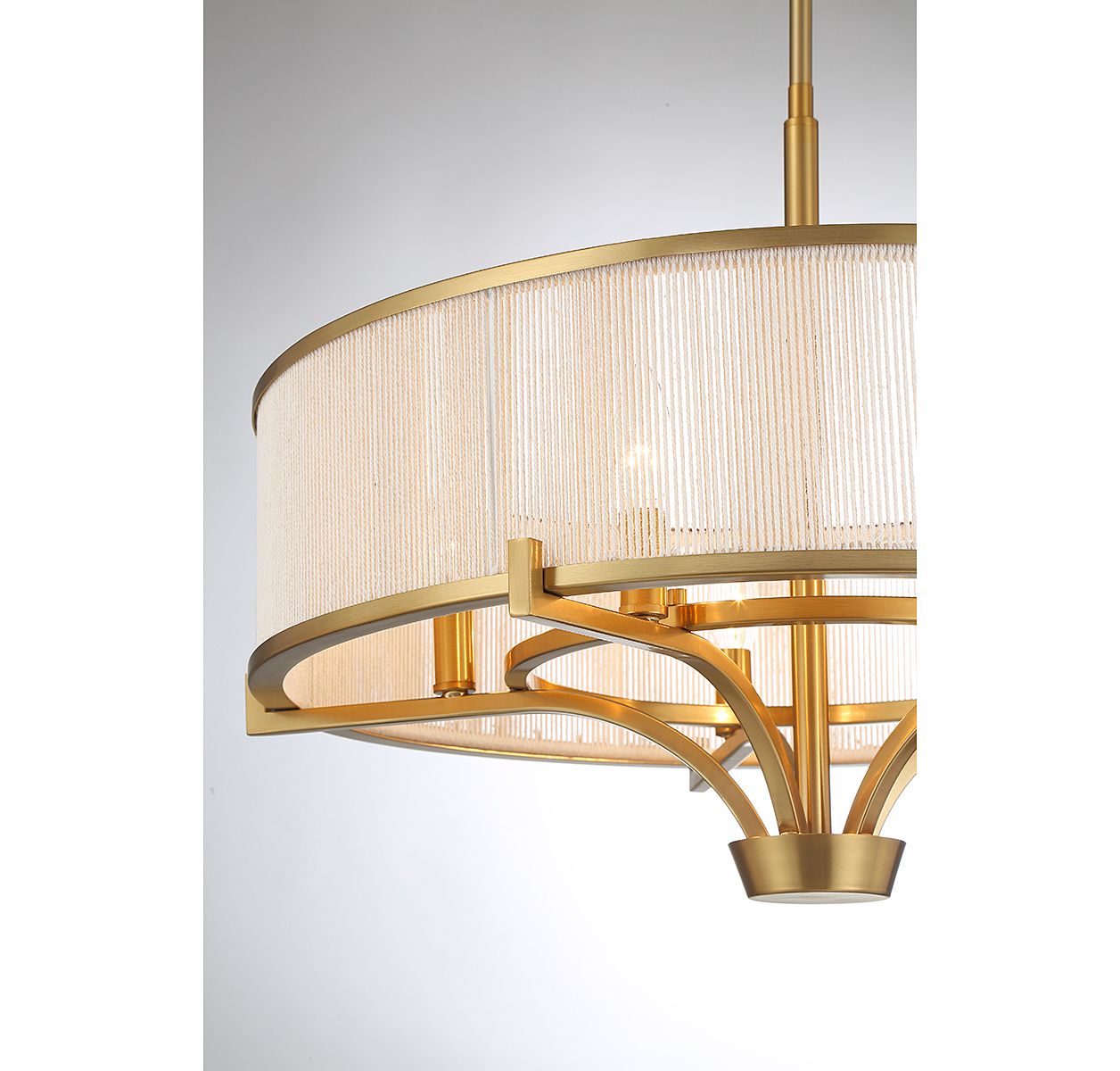 Image 6 Wynwood 5-Light Chandelier in Warm Brass more views
