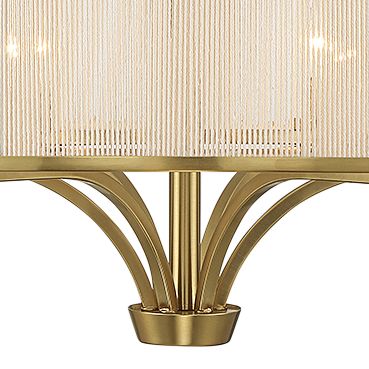 Image 2 Wynwood 6-Light Chandelier in Warm Brass more views