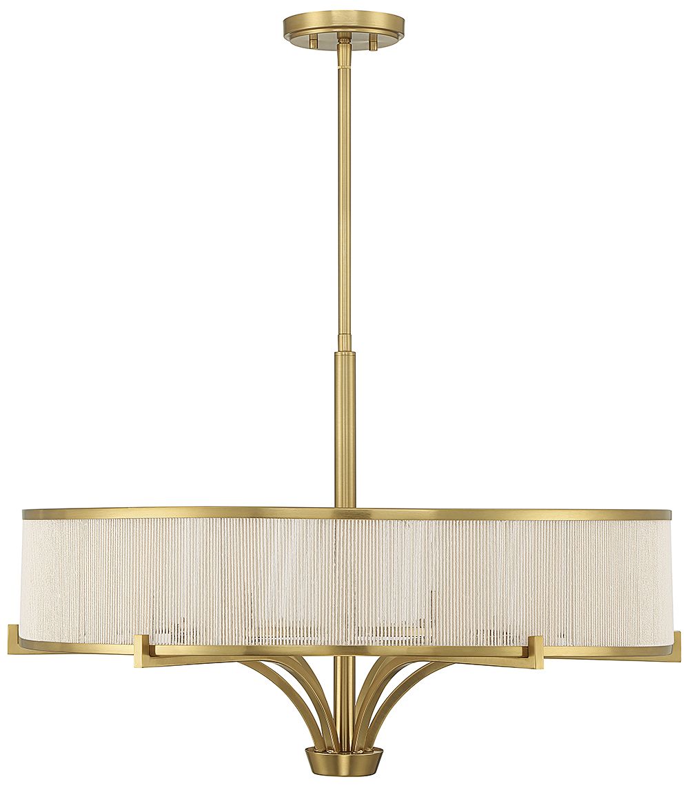 Image 3 Wynwood 6-Light Chandelier in Warm Brass more views