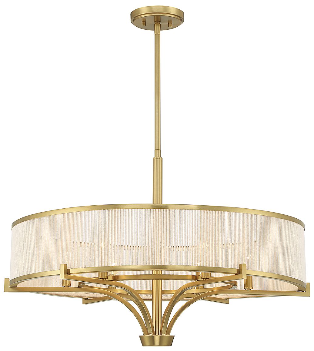 Image 4 Wynwood 6-Light Chandelier in Warm Brass more views