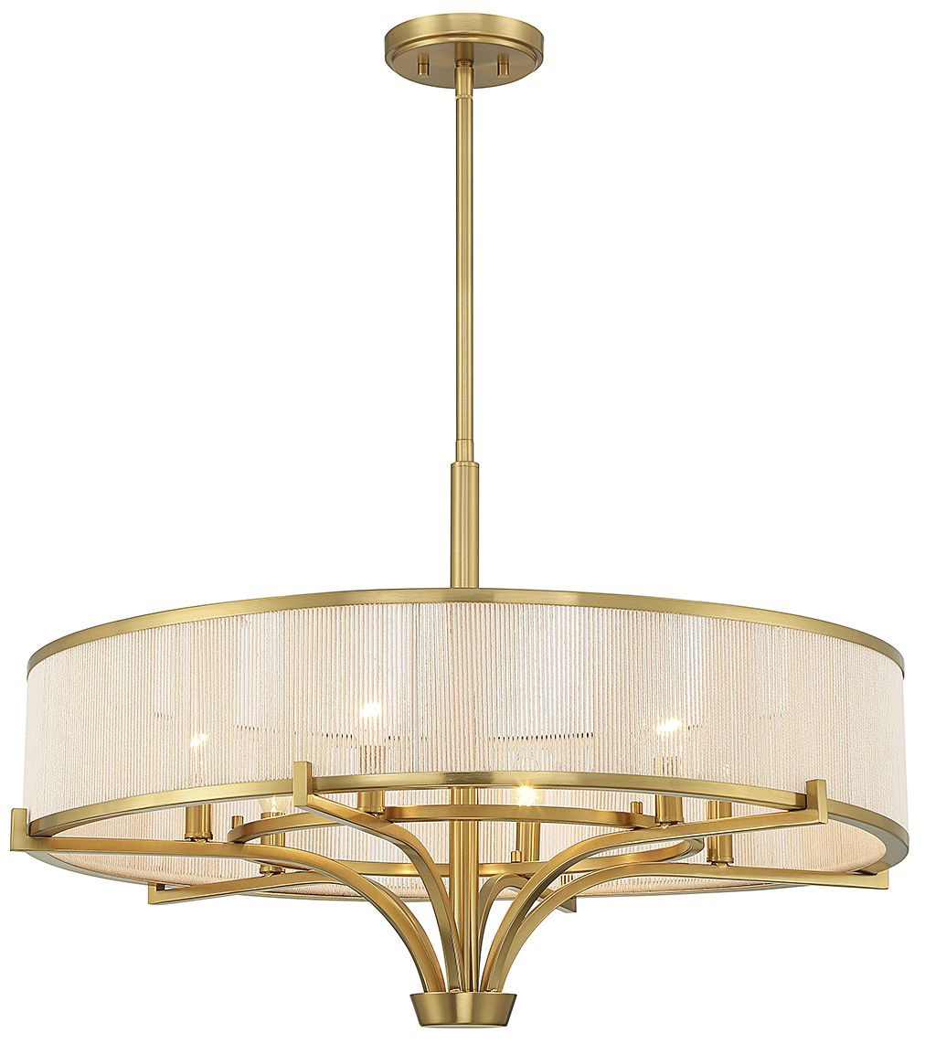 Image 5 Wynwood 6-Light Chandelier in Warm Brass more views