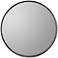 Wythburn Rubbed Gray 26" Round Iron Wall Mirror