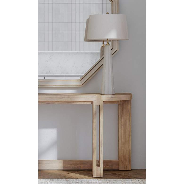 Image 5 Wythe 30" High Beige Cement Table Lamp more views
