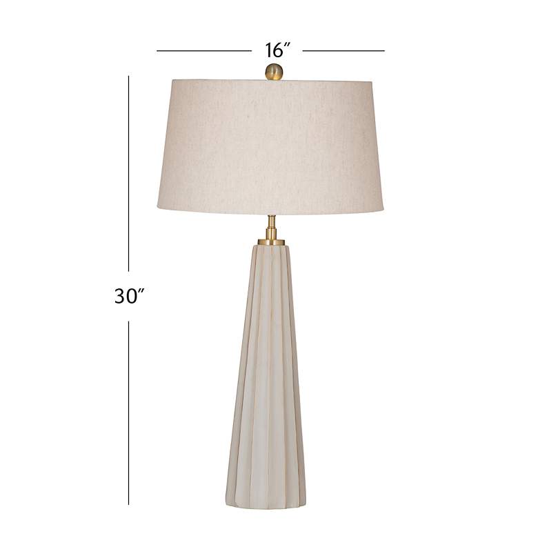 Image 7 Wythe 30" High Beige Cement Table Lamp more views