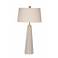 Wythe Beige Ridge Cement and Polished Brass Table Lamp