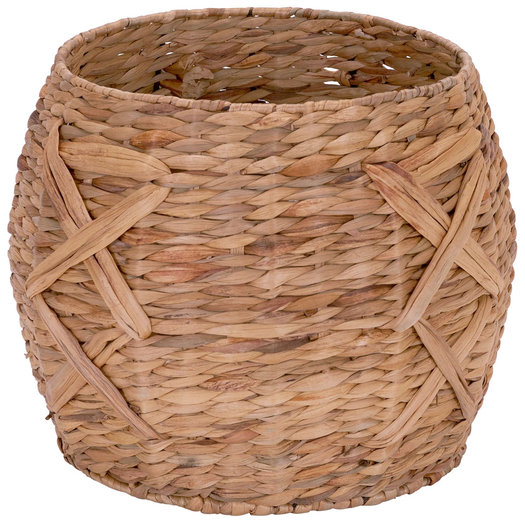 Image 6 X-Weave Round Wicker Floor Basket more views