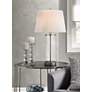 360 Lighting Glass and Steel Cylinder Fillable Table Lamp Set of 2 in scene