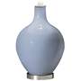 Color Plus Ovo 28 1/2&quot; Bold Stripe Shade Blue Sky Table Lamp