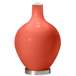 Color Plus Ovo 28 1/2&quot; Bold Stripe Shade Koi Coral Orange Table Lamp