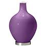 Color Plus Ovo 28 1/2&quot; Bold Stripe Shade Passionate Purple Table Lamp