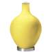 Color Plus Ovo 28 1/2&quot; Bold Stripe Shade Lemon Twist Yellow Table Lamp