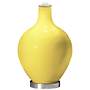 Color Plus Ovo 28 1/2&quot; Bold Stripe Shade Lemon Twist Yellow Table Lamp