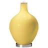 Color Plus Ovo 28 1/2&quot; Bold Stripe Daffodil Yellow Table Lamp