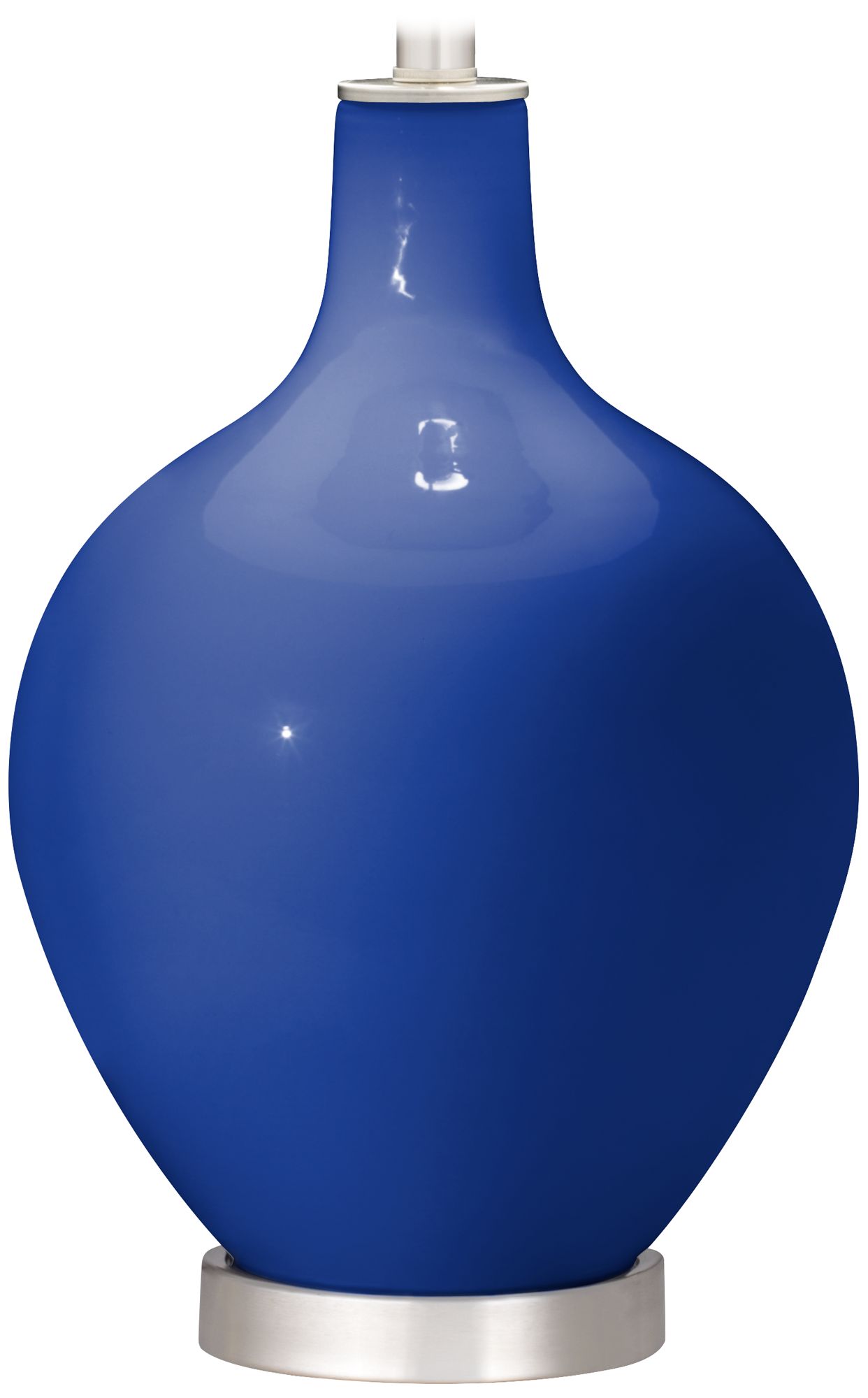 Color Plus Ovo 28 1/2" High Gardenia Shade Dazzling Blue Table Lamp