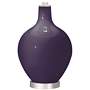 Color Plus Ovo 28 1/2&quot; Faux Silk Shade Quixotic Plum Purple Table Lamp