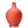 Color Plus Ovo 28 1/2&quot; Bold Stripe Shade Daring Orange Table Lamp