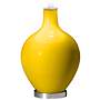 Color Plus Ovo 28 1/2&quot; Bold Stripe Shade Citrus Yellow Table Lamp