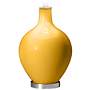 Color Plus Ovo 28 1/2&quot; Bold Stripe Shade Goldenrod Yellow Table Lamp