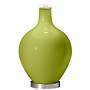 Color Plus Ovo 28 1/2&quot; Bold Stripe Shade Parakeet Green Table Lamp