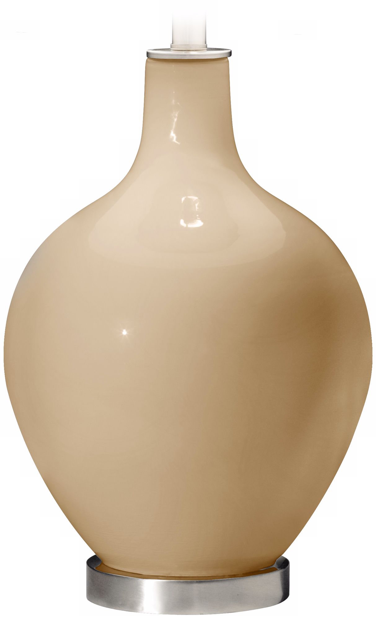 Color Plus Ovo 28 1/2" Bold Stripe Shade Colonial Tan Table Lamp