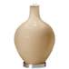 Color Plus Ovo 28 1/2&quot; Bold Stripe Shade Colonial Tan Table Lamp