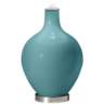 Color Plus Ovo 28 1/2&quot; Bold Stripe Reflecting Pool Blue Table Lamp